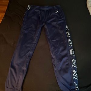 Navy blue Nike joggers